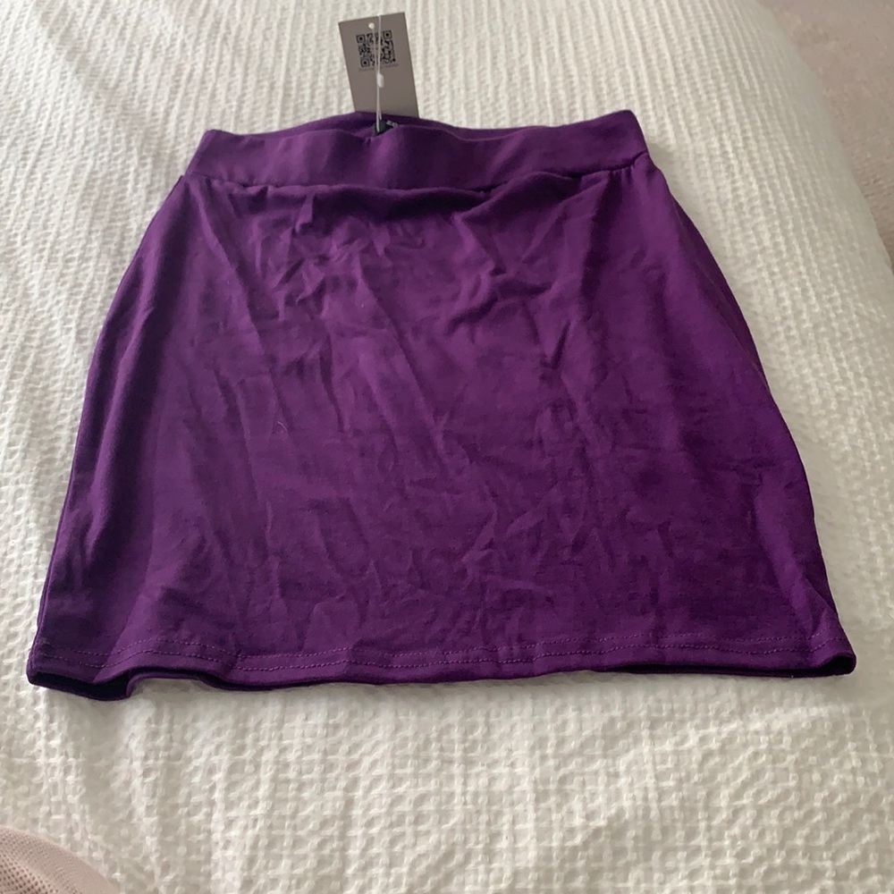 Purple mini skirt